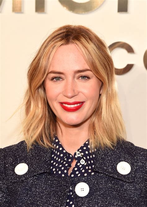 emily blunt blonde hair.